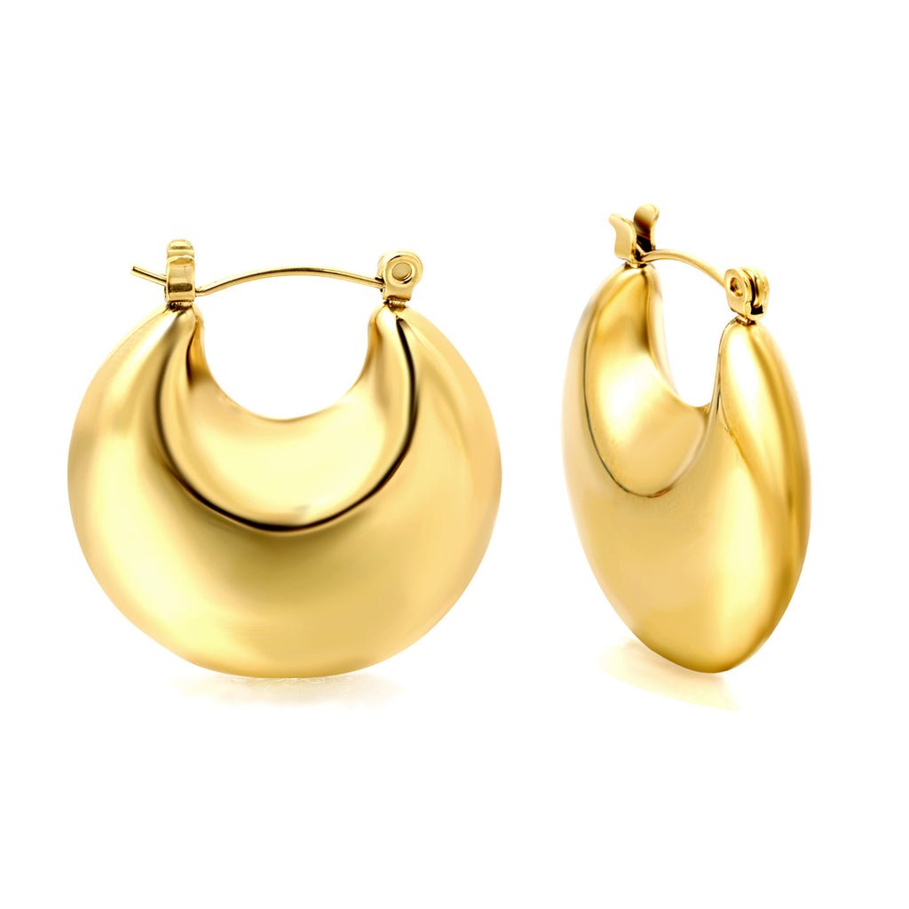 Sage Hoop Earrings in Gold