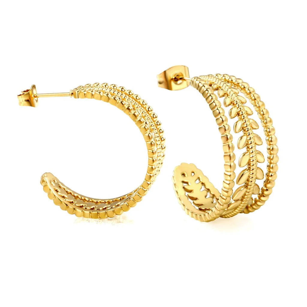 Natalie C-Hoop in Gold