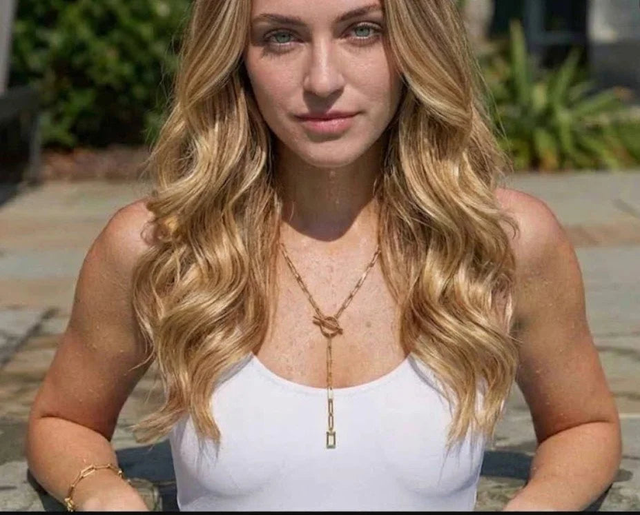 Cordelia Crystal Necklace in Gold