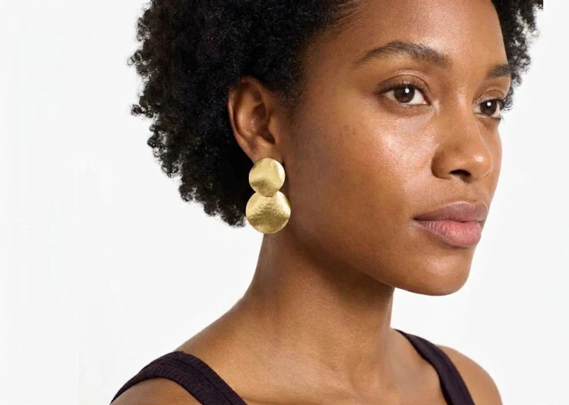 Eva Earrings in Gold