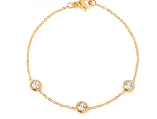 Abby Zirconia Bracelet in Gold