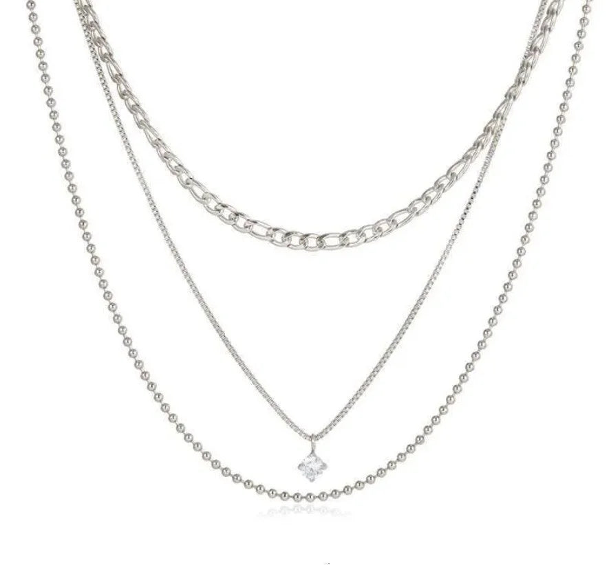 Priscilla Necklace in silver