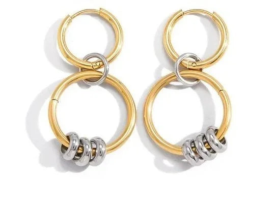 Abbie Hoop Earrings in Gold