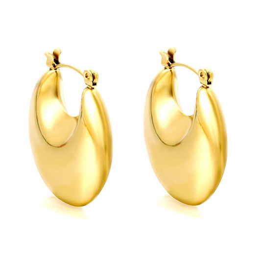 Sage Hoop Earrings in Gold