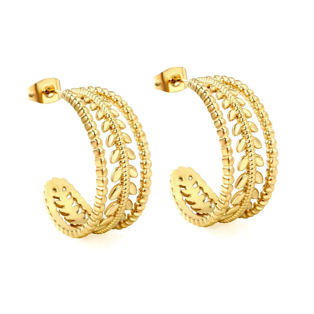 Natalie C-Hoop  in Gold