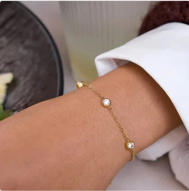 Abby Zirconia Bracelet in Gold