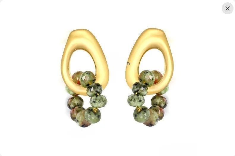 Maggie Earrings with stone