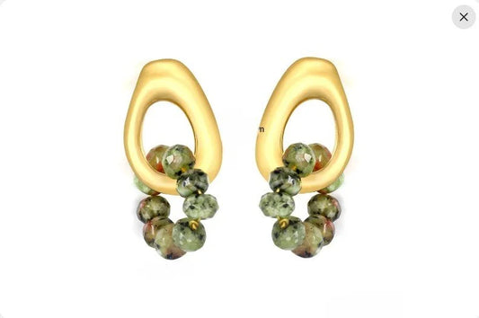 Maggie Earrings with stone