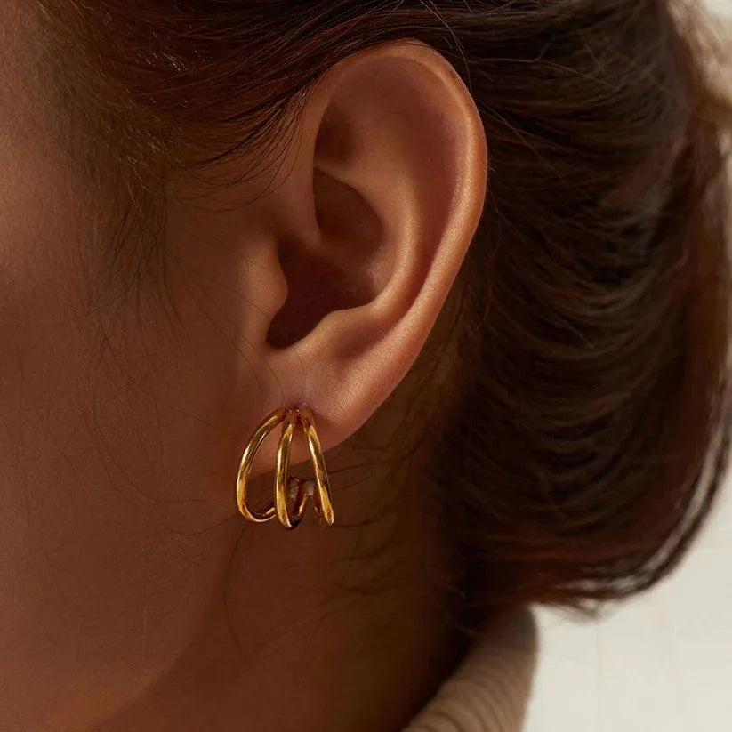 Small Lizzie Hoop Earrings