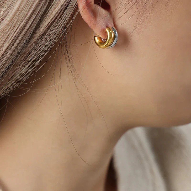 Gironde Earrings in Gold/Silver