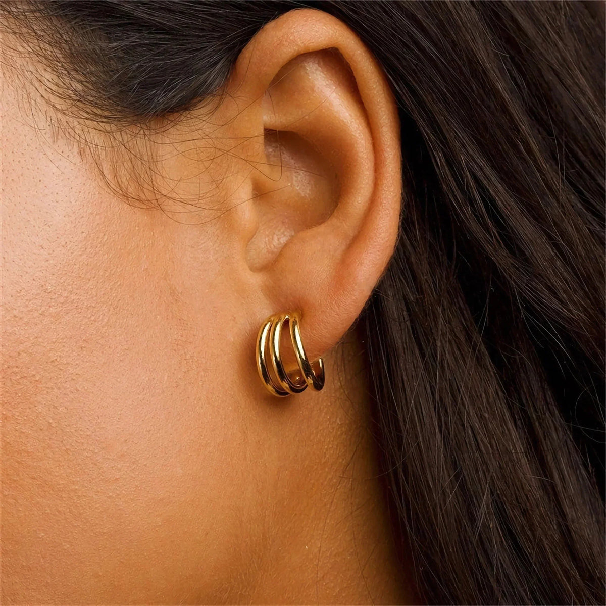 Small Lizzie Hoop Earrings