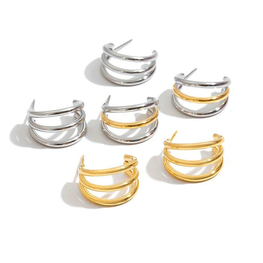 Small Lizzie Hoop Earrings