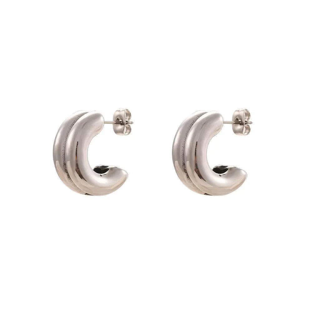 Gironde Earrings in Silver