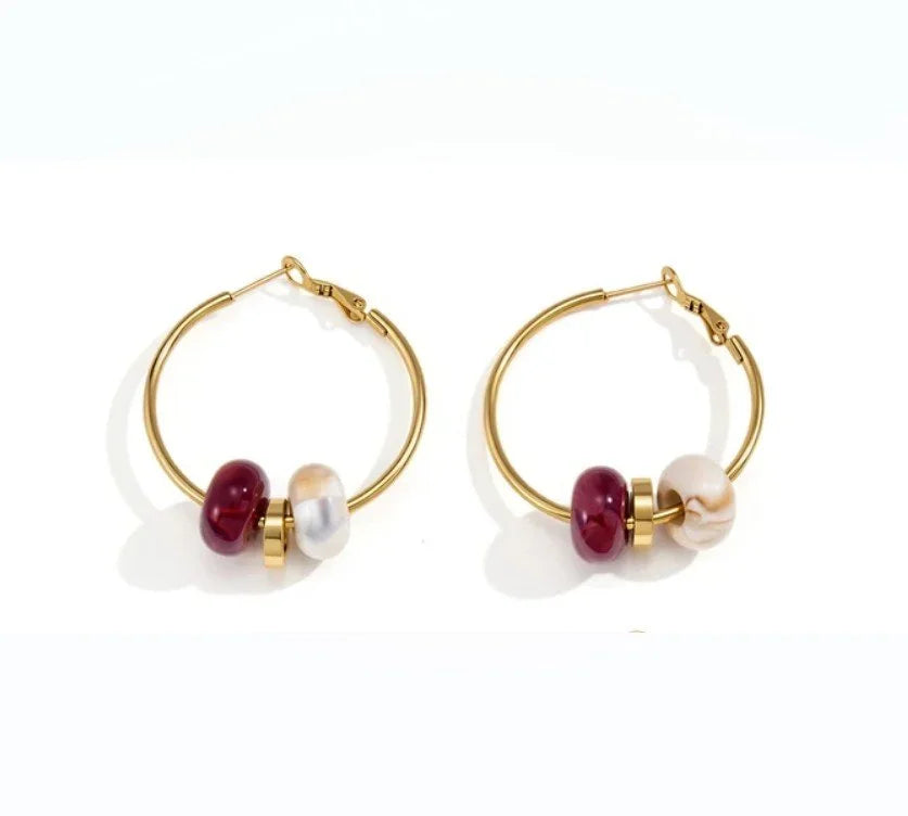 Kehlani Hoop Earrings in Gold