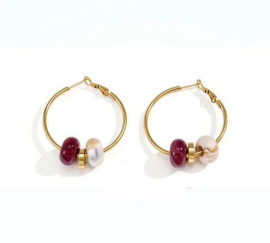 Kehlani Hoop Earrings in Gold