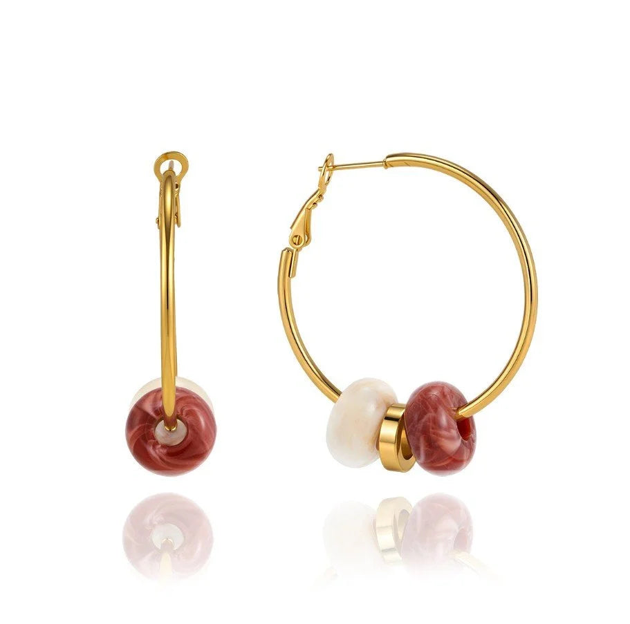 Kehlani Hoop Earrings in Gold