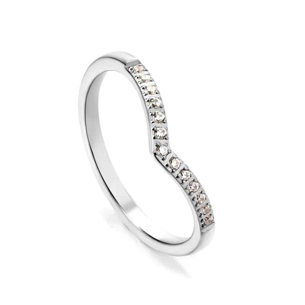 Corsica Crystal Ring in Silver