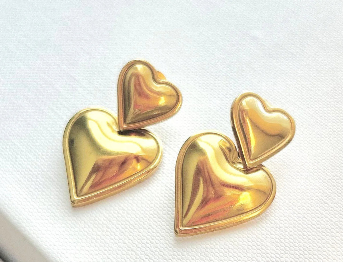 Katherine Heart Drop Earrings