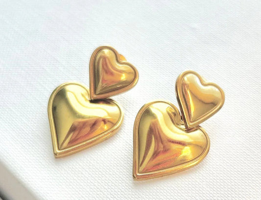 Katherine Heart Drop Earrings