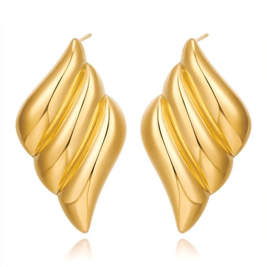 Organic Savannah Drop Earrings in Gold