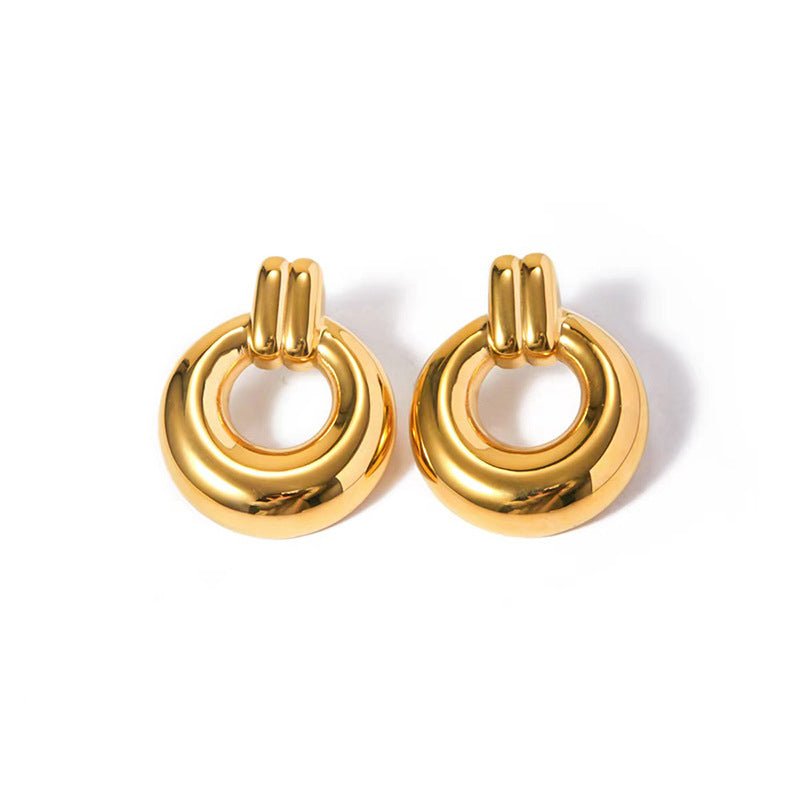 Scottie Stud Earrings in Gold