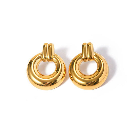 Scottie Stud Earrings in Gold