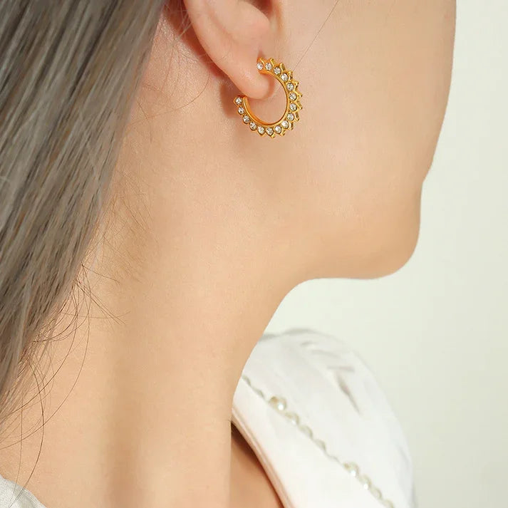 Aurillac Earrings in Gold